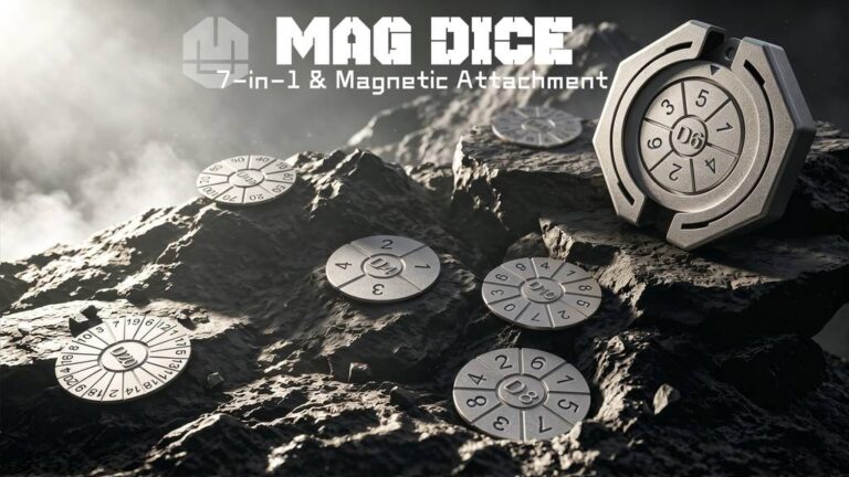 MagDice- 7-in-1 Titanium Magnetic Dice