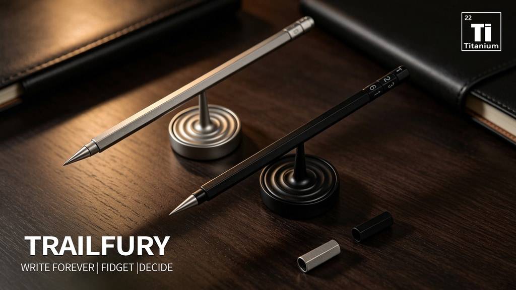 TRAILFURY- The Ultimate Titanium Kinetic EDC Pen