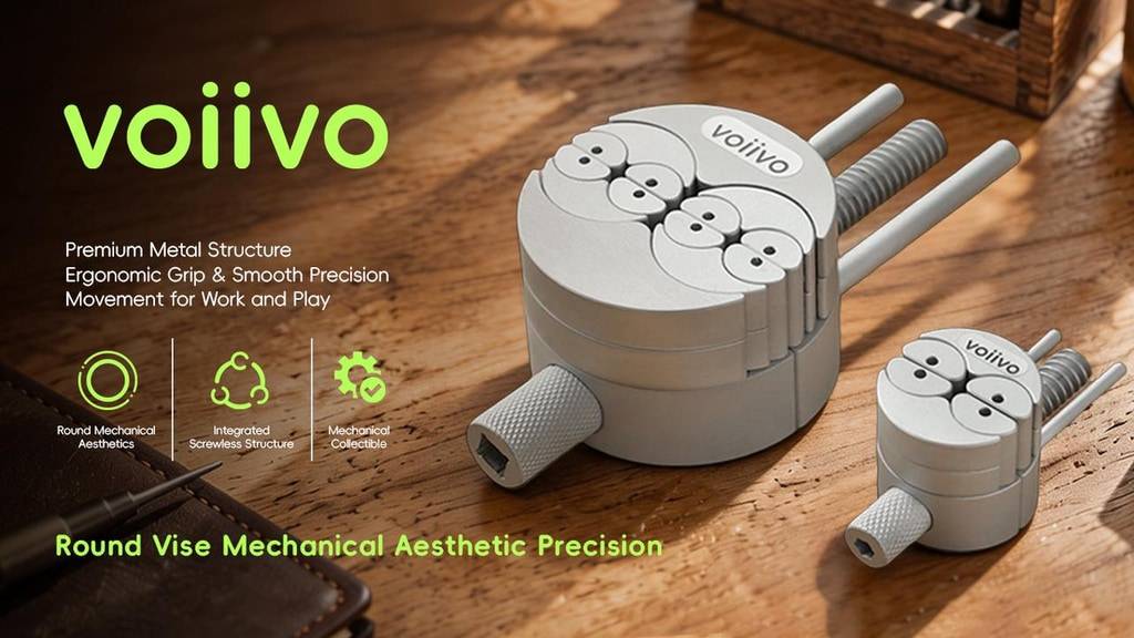 Voiivo Round Vise - Mechanical Aesthetic Precision