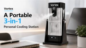 Vortex- 3-in-1 Personal Cooling Fan with Ice Mist