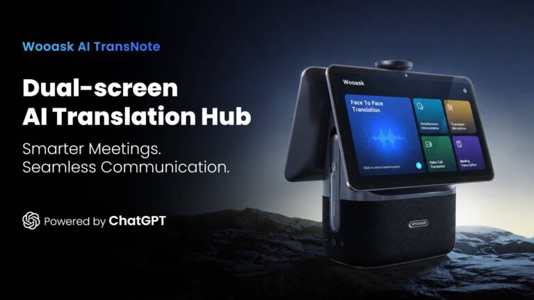 Wooask TransNote- Dual-Screen AI Translation Hub