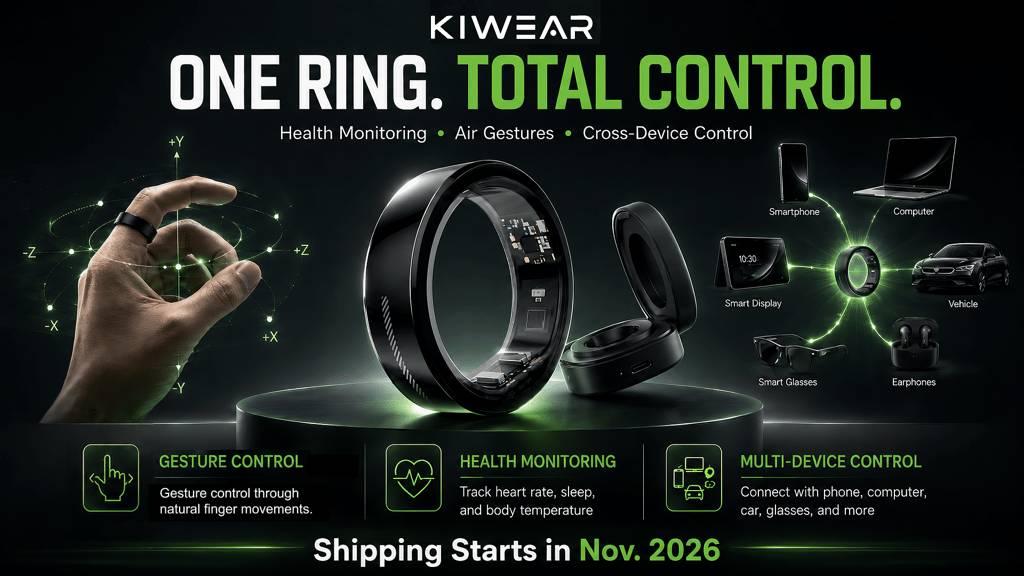 KiWear Ring- Control Every Device with a Gesture