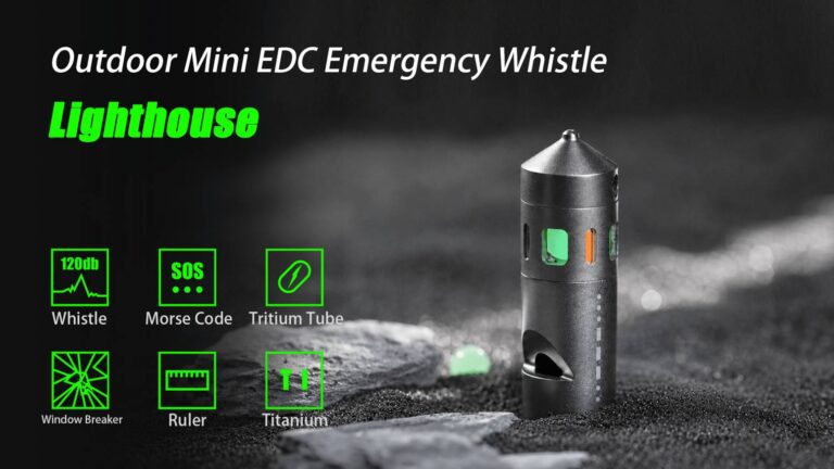 Lighthouse- Outdoor Mini EDC Emergency Whistle