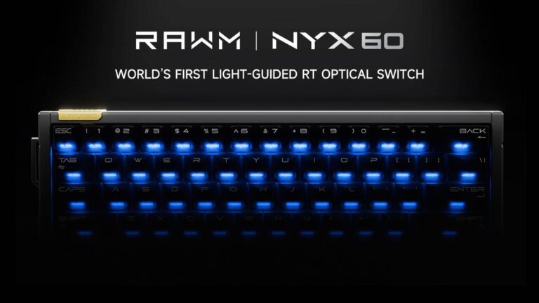 NYX60, Light-Guided RT Optical Keyboard