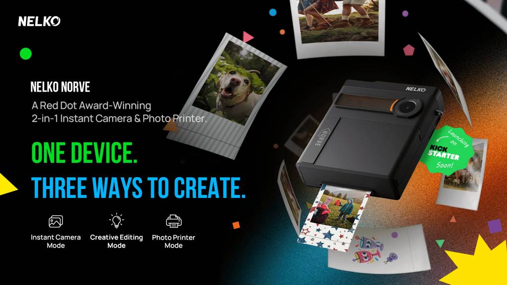 Nelko Norve- Red Dot Award-Winning Instant Camera & Printer