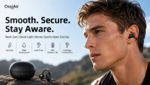 OssiAir- Clip-On Cartilage Conduction OWS for Every Move