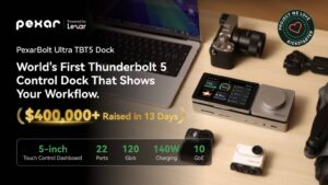 PexarBolt- The Thunderbolt 5 Dock that Shows Your Workflow
