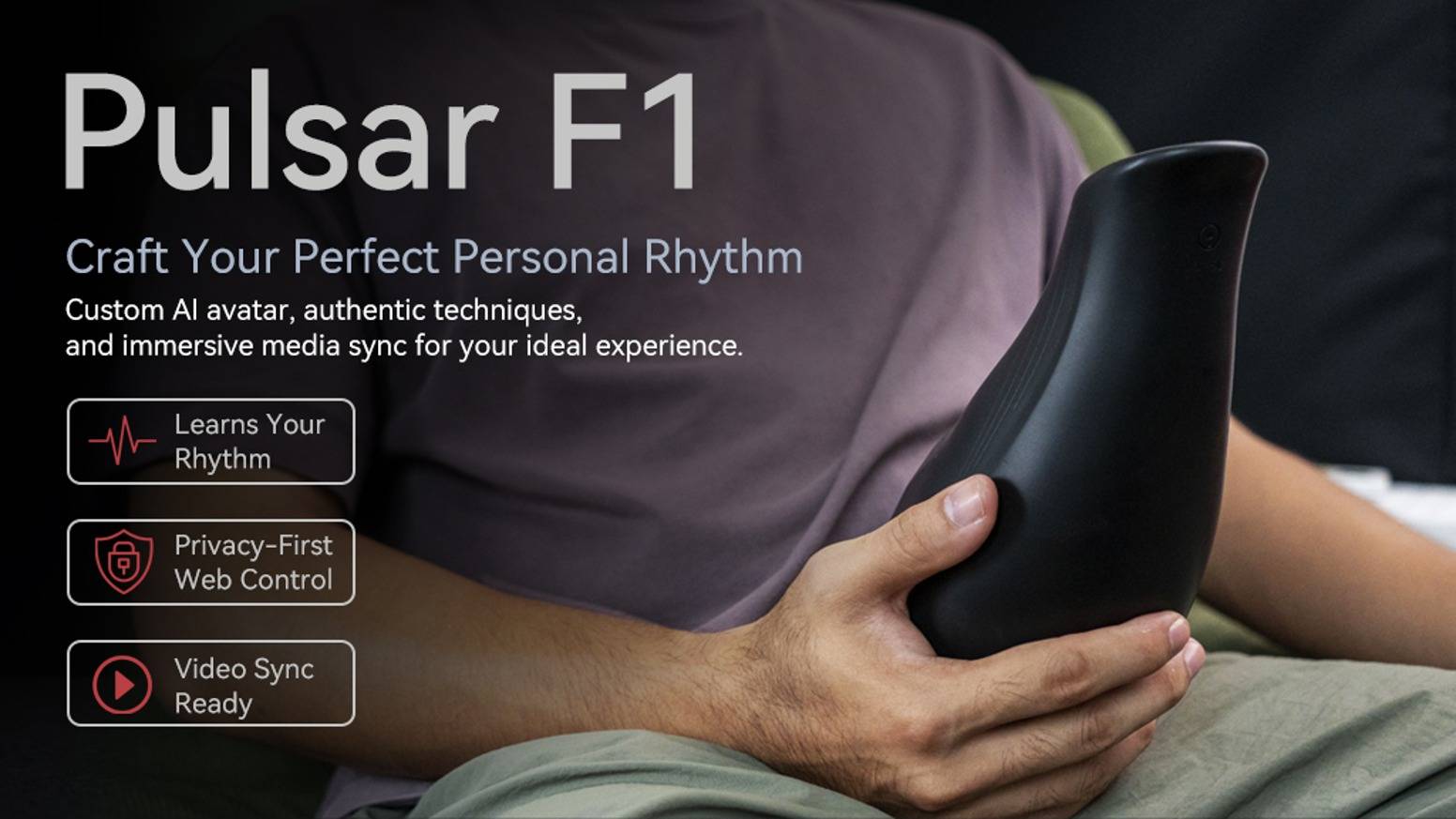 Pulsar F1- Smart Male Sex Toy with Adaptive Motion & Video Sync