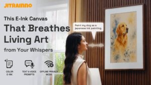 This E-Ink Canvas Breathes Living Art from Your Whispers