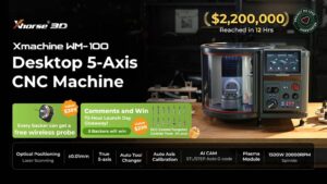 Xhorse3D Xmachine WM-100 Desktop Simultaneous 5-Axis CNC
