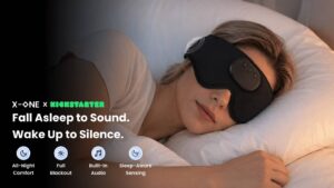 Xone- Smart Sleep Mask with AI Insights, Audio & Auto Stop
