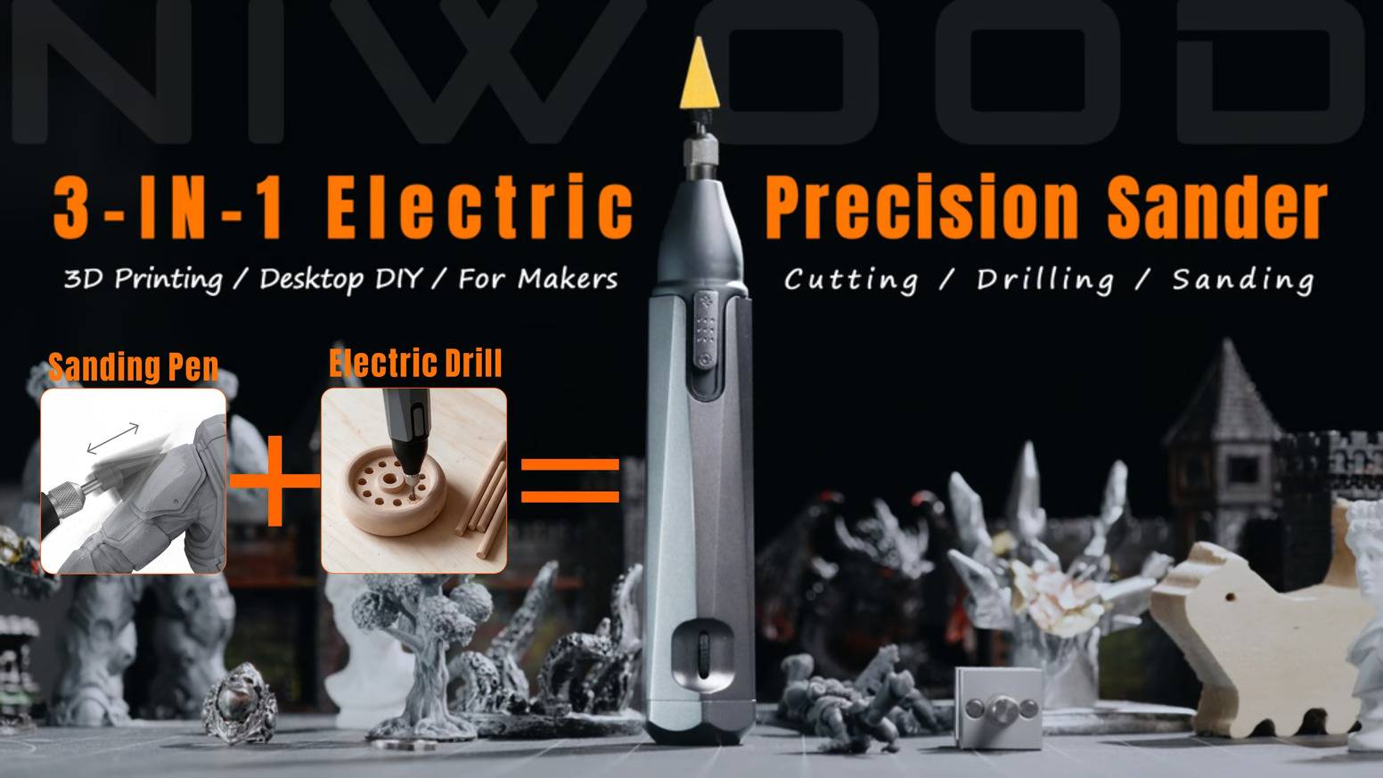Niwood- 3-in-1 Electric Precision Sander