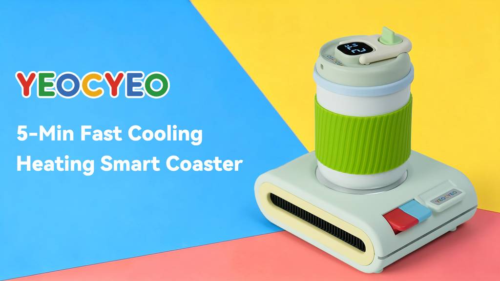 Yeocyeo: 5-Min Fast Cooling & Heating Smart Coaster